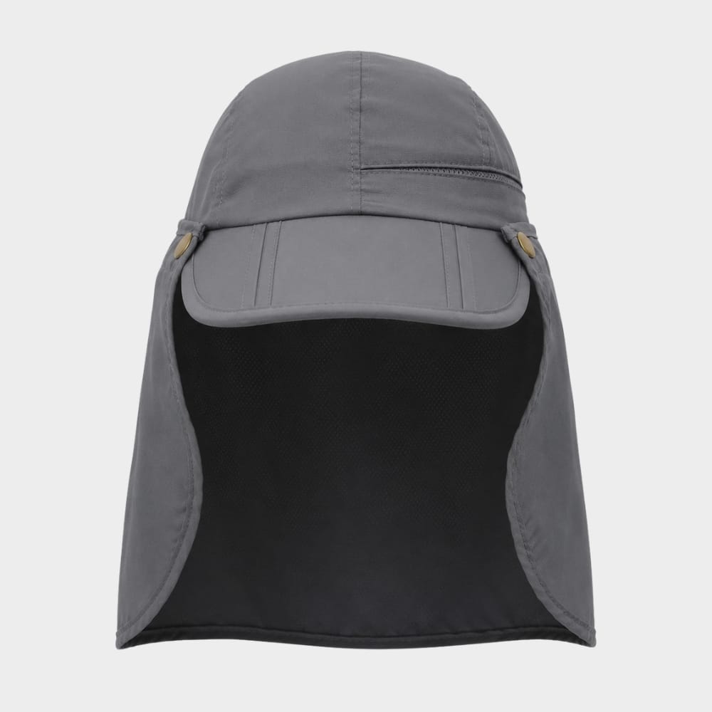Hiking Camping sun visor hat with neck flap UV protection