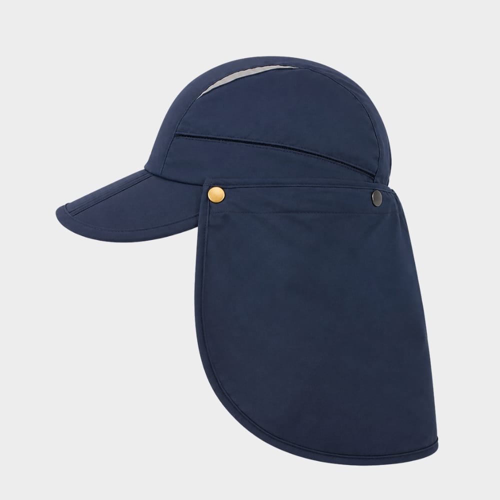 Hiking Camping sun visor hat with neck flap UV protection