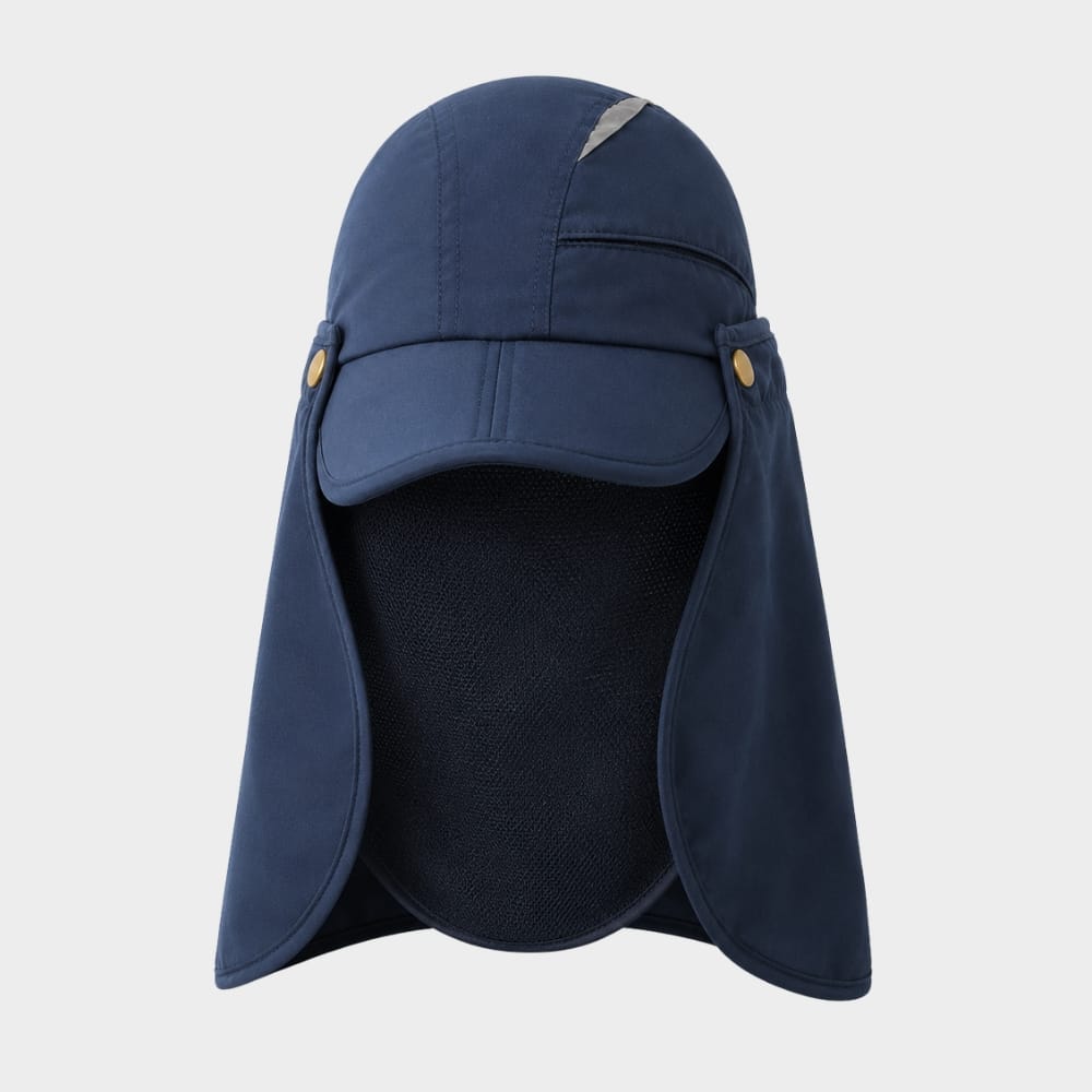 Hiking Camping sun visor hat with neck flap UV protection