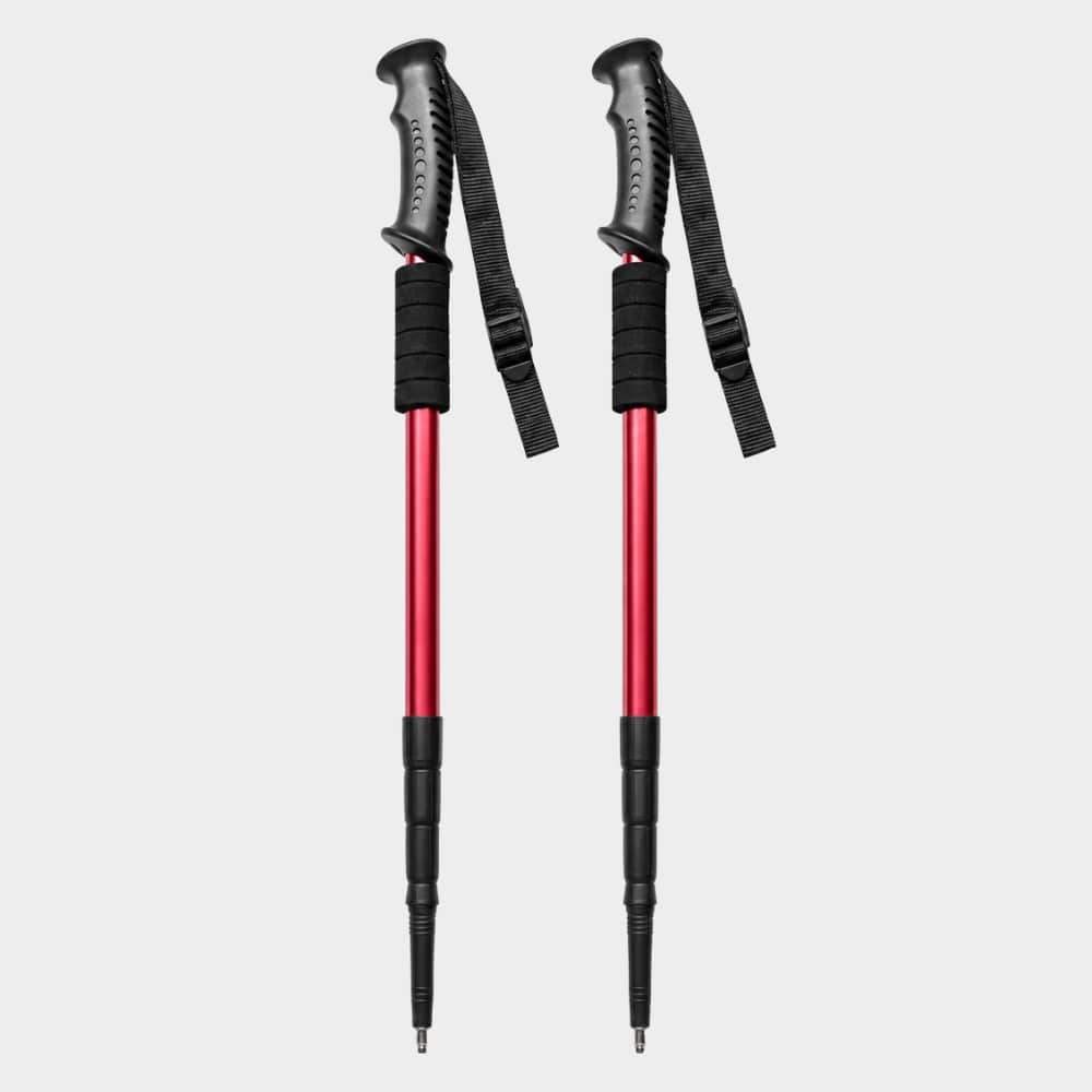 Hiking Camping telescopic hiking pole shock absorbing walking stick