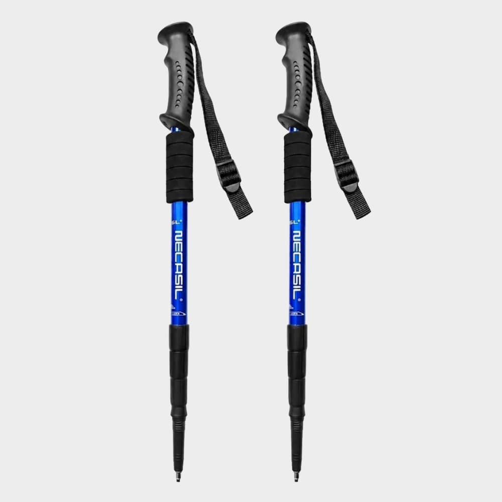 Hiking Camping telescopic hiking pole shock absorbing walking stick