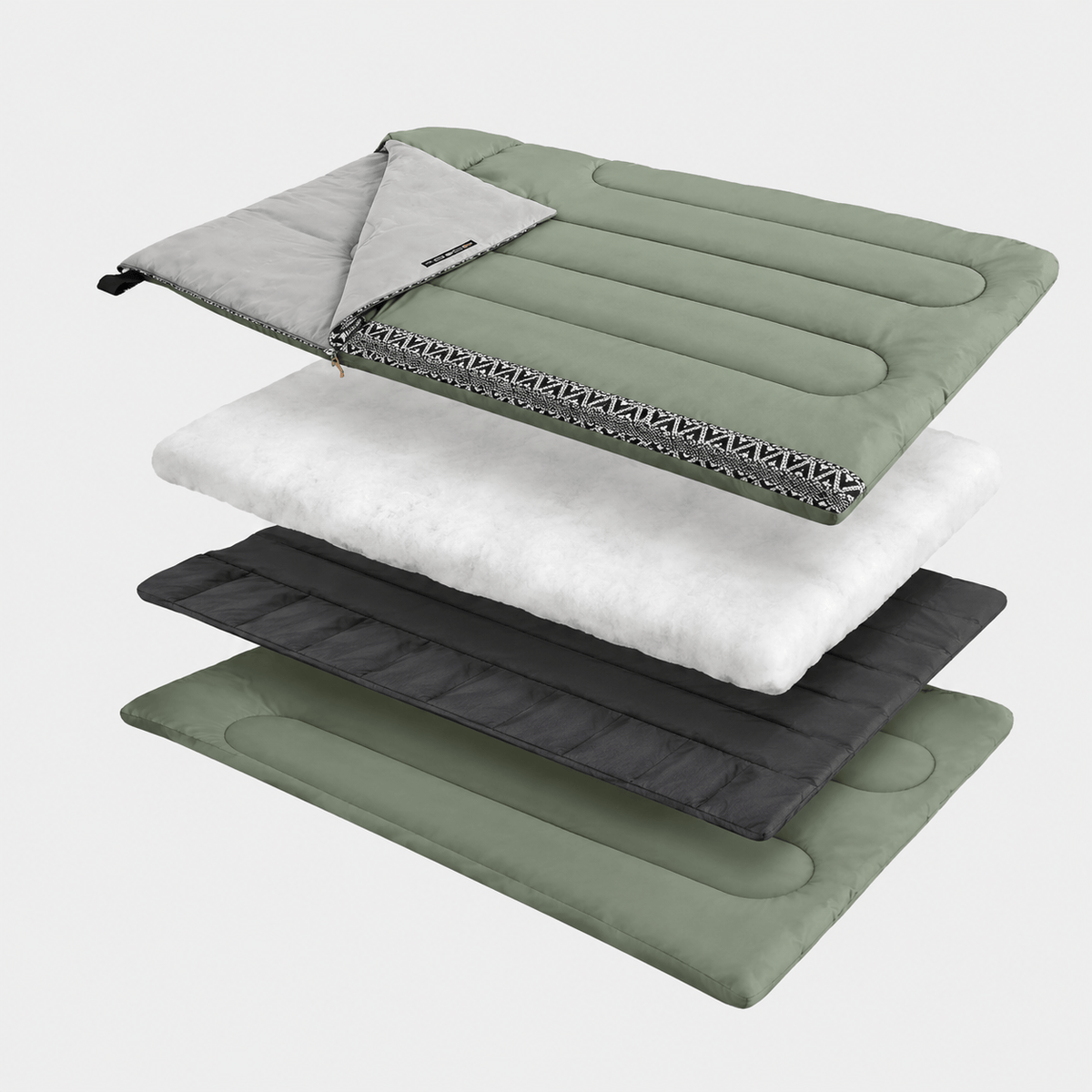 Hiking Camping ultralight envelope sleeping bag 3 season travel camping