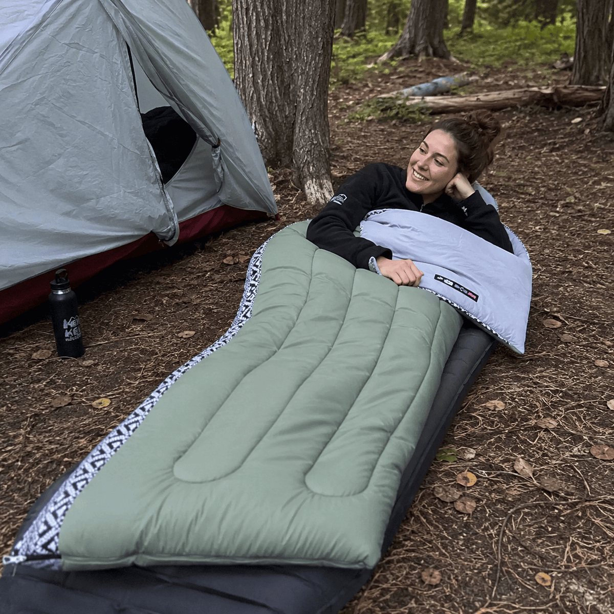 Hiking Camping ultralight envelope sleeping bag 3 season travel camping