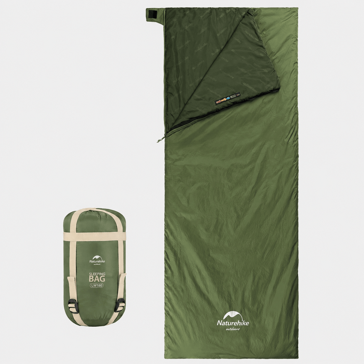 Hiking Camping ultralight waterproof summer sleeping bag envelope style