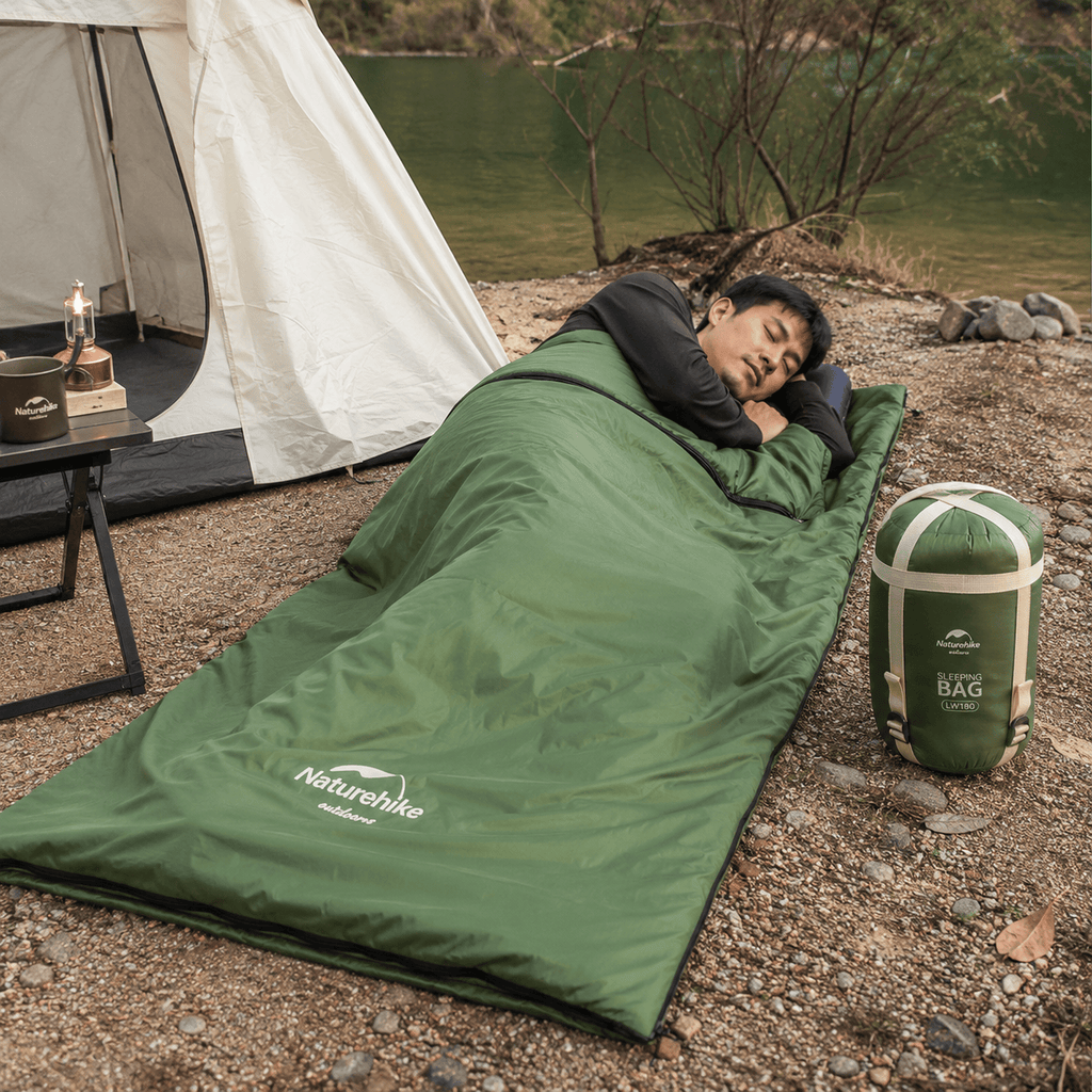 Hiking Camping ultralight waterproof summer sleeping bag envelope style