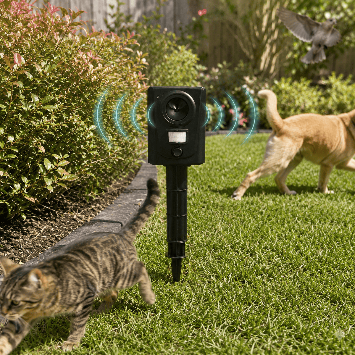 Hiking Camping ultrasonic pest repellent outdoor motion sensor animal deterrent