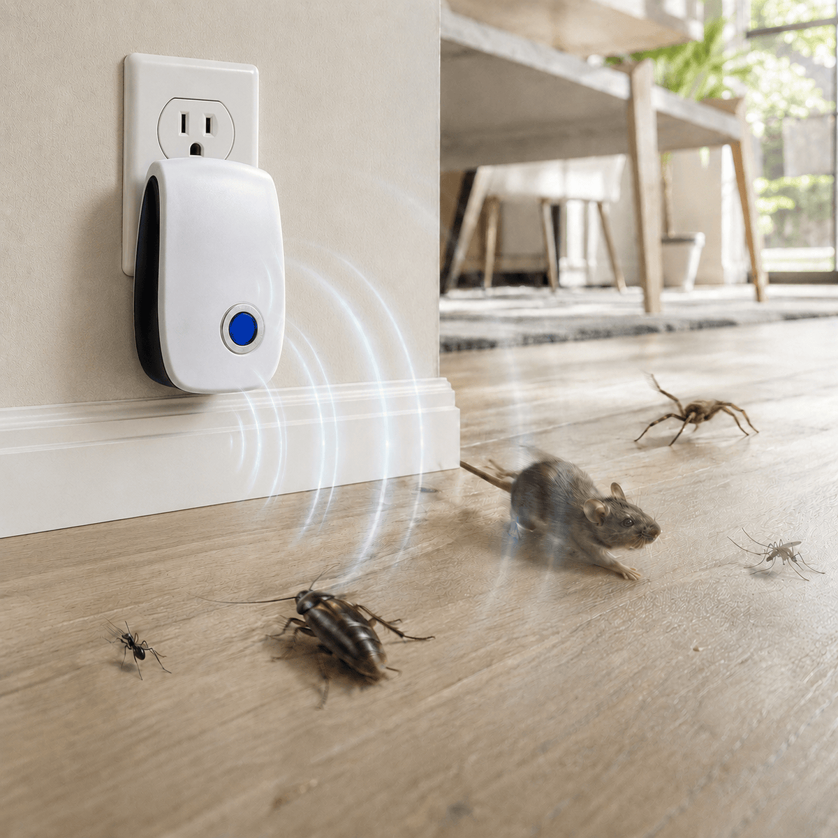 Hiking Camping ultrasonic pest repeller plug in pack for home use