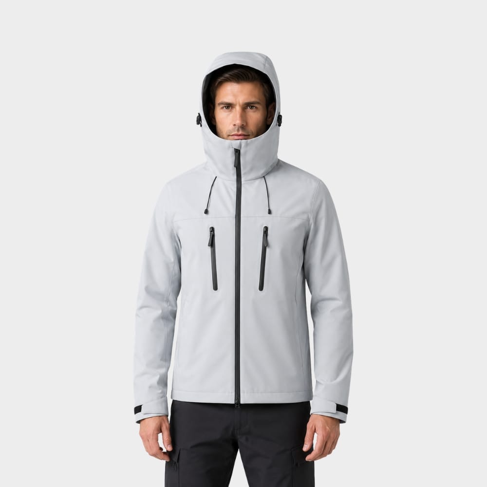 Hiking Camping unisex hooded waterproof windbreaker jacket outdoor
