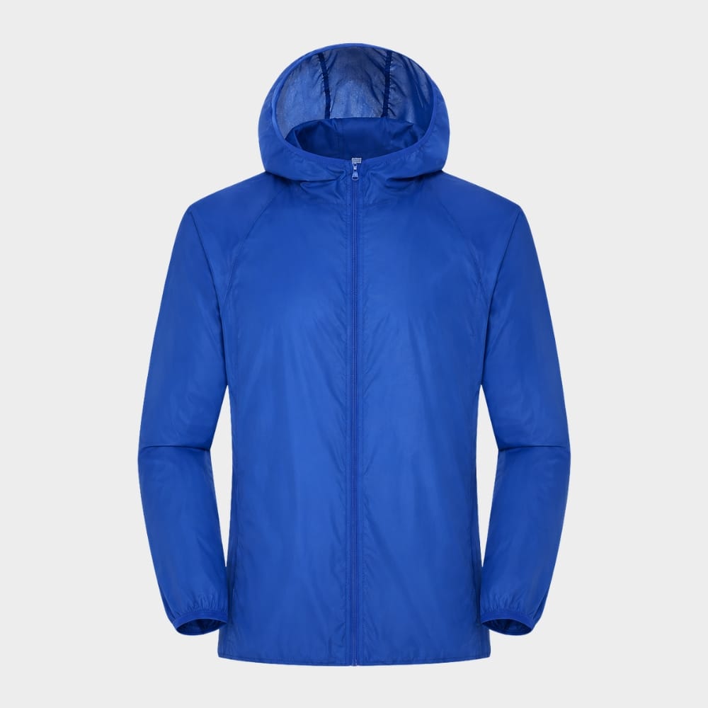 Hiking Camping unisex lightweight waterproof anti UV windbreaker jacket