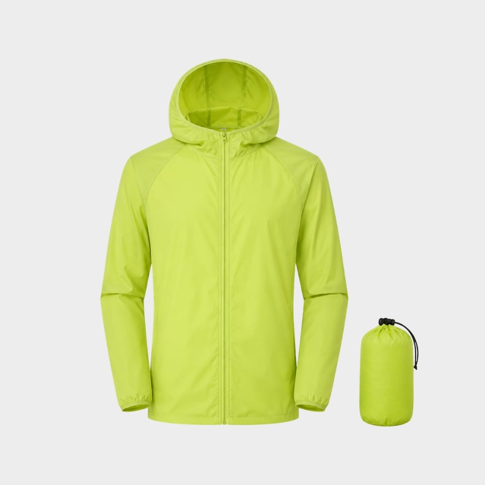 Hiking Camping unisex lightweight waterproof anti UV windbreaker jacket