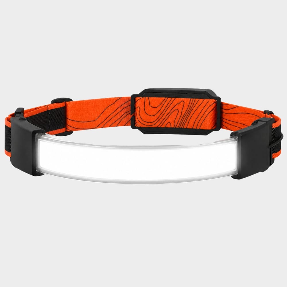 Hiking Camping wide beam rechargeable headlamp waterproof running headlight