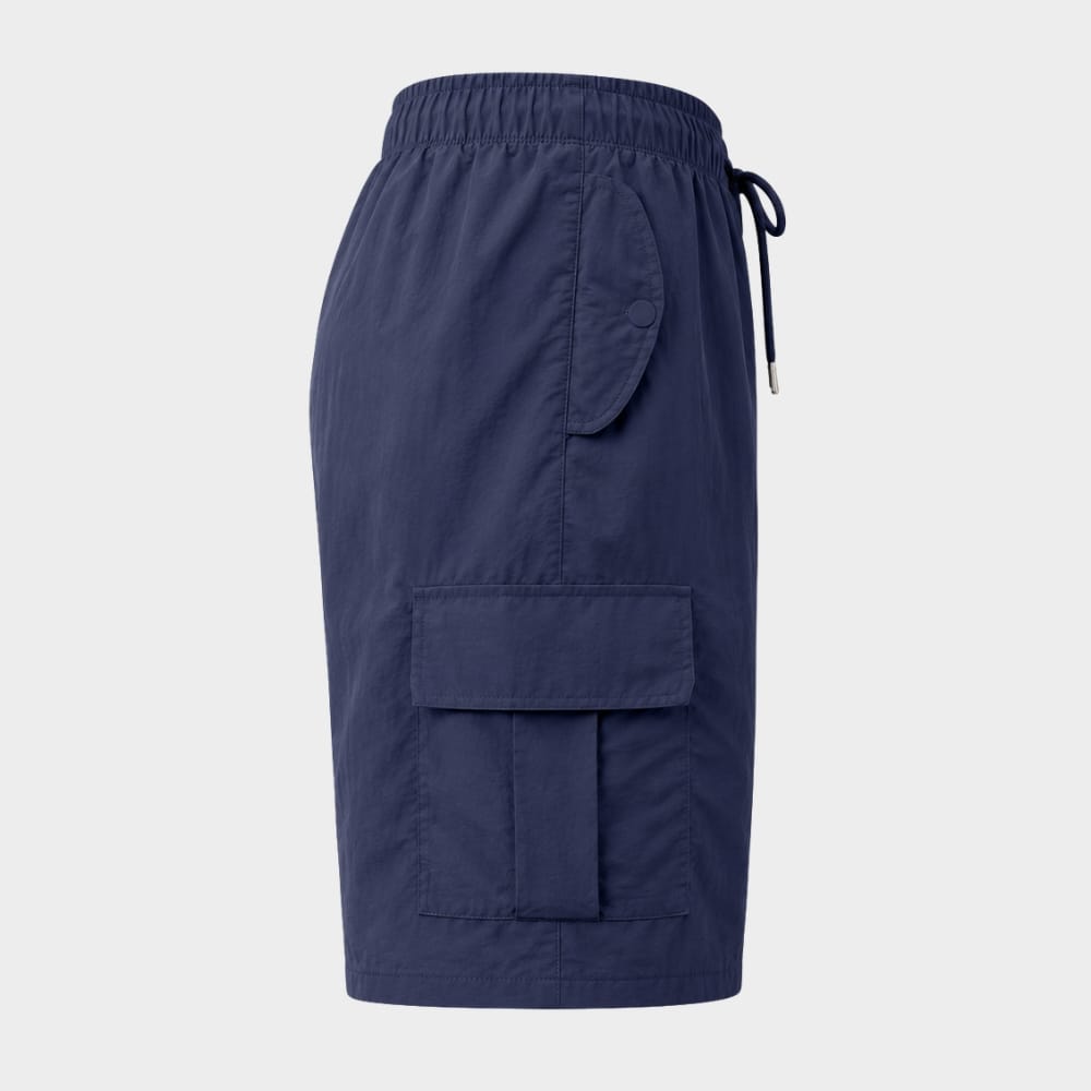 Hiking Camping womens drawstring cargo shorts knee length outdoor