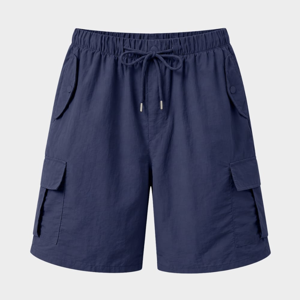 Hiking Camping womens drawstring cargo shorts knee length outdoor