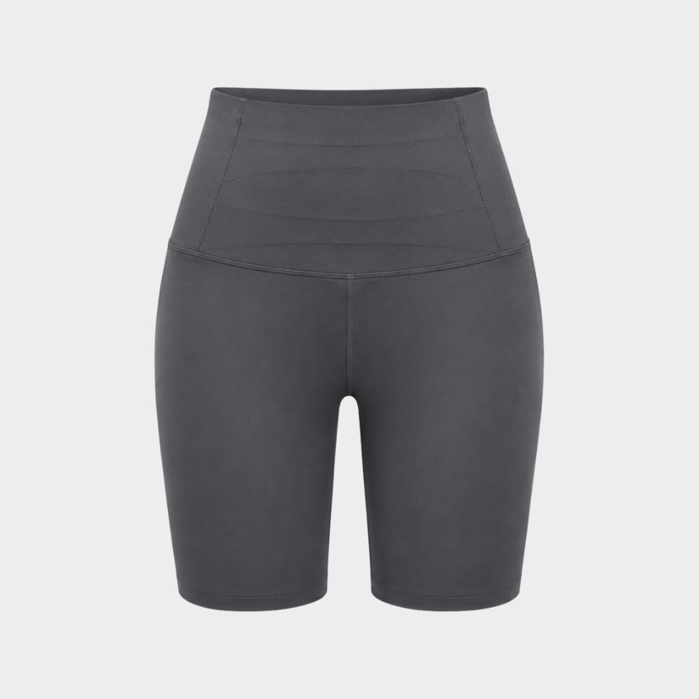 Hiking Camping womens high waist cycling biker shorts knee length