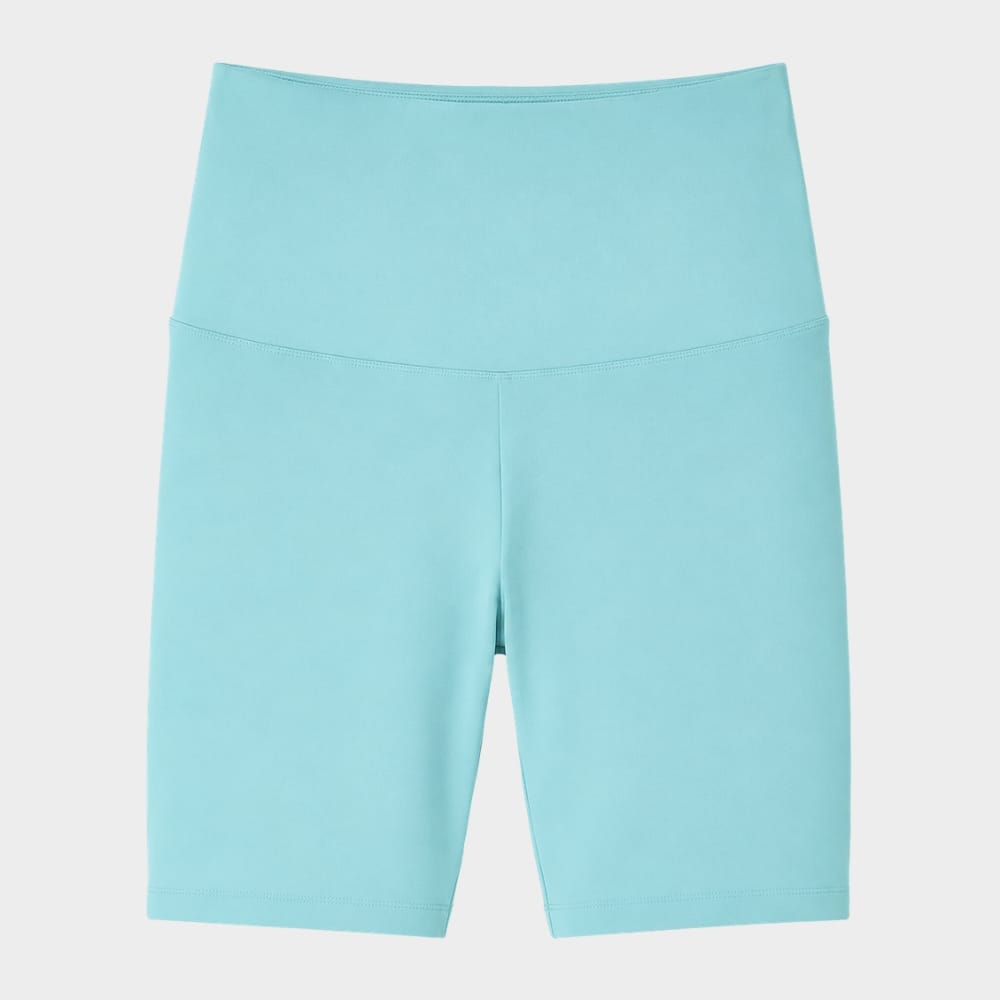 Hiking Camping womens high waist cycling biker shorts knee length