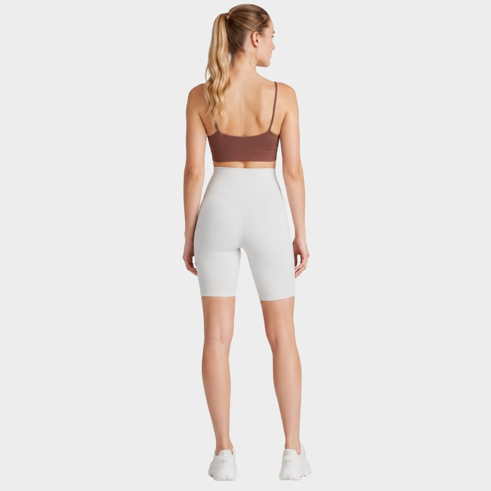 Hiking Camping womens high waist cycling biker shorts knee length