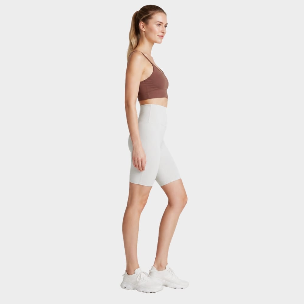 Hiking Camping womens high waist cycling biker shorts knee length