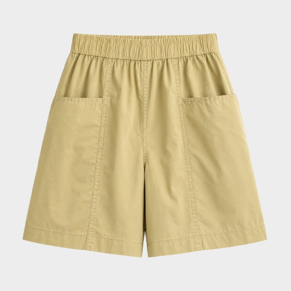 Hiking Camping womens high waist loose summer shorts with pockets