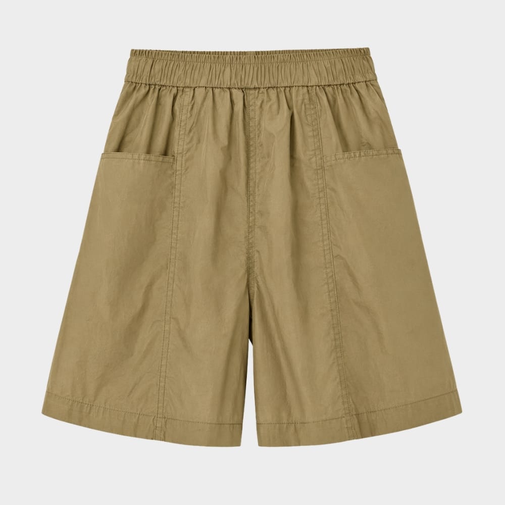 Hiking Camping womens high waist loose summer shorts with pockets