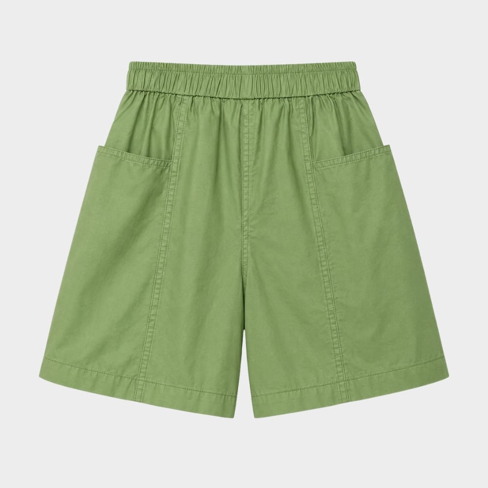 Hiking Camping womens high waist loose summer shorts with pockets