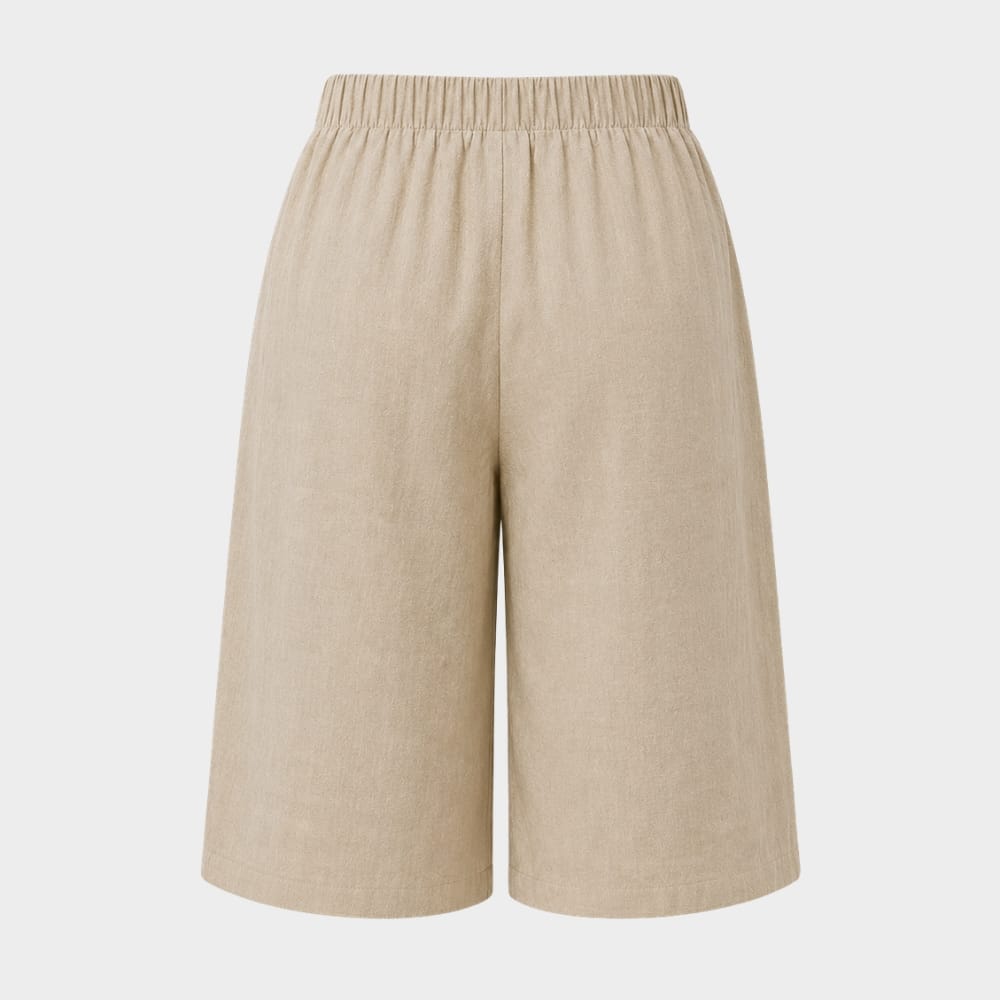 Hiking Camping womens high waist wide leg summer casual shorts