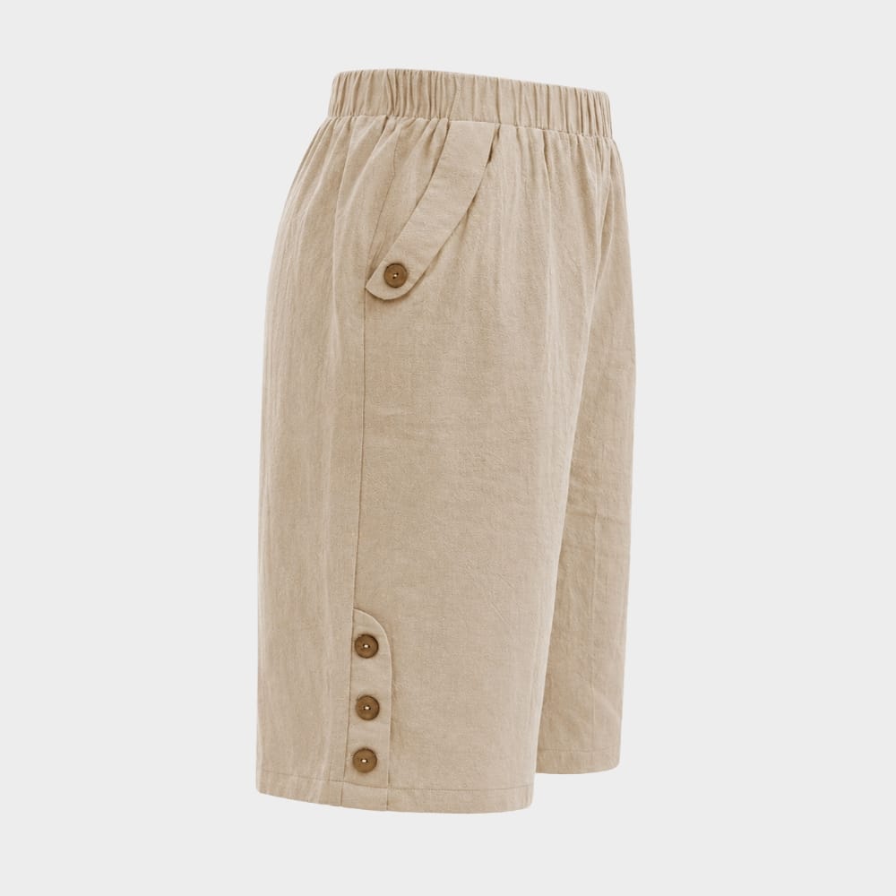 Hiking Camping womens high waist wide leg summer casual shorts
