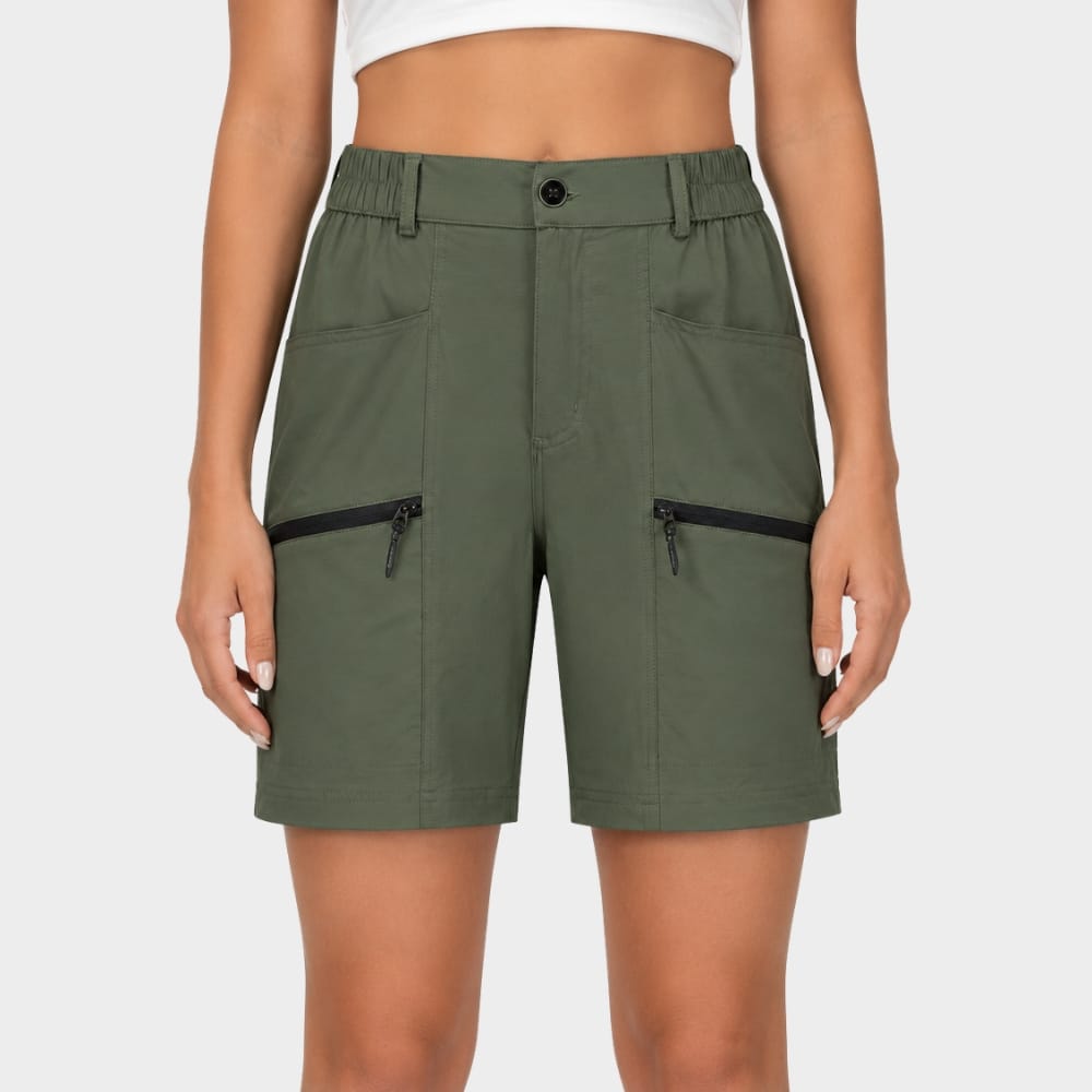 Hiking Camping womens hiking cargo shorts quick dry multi pocket