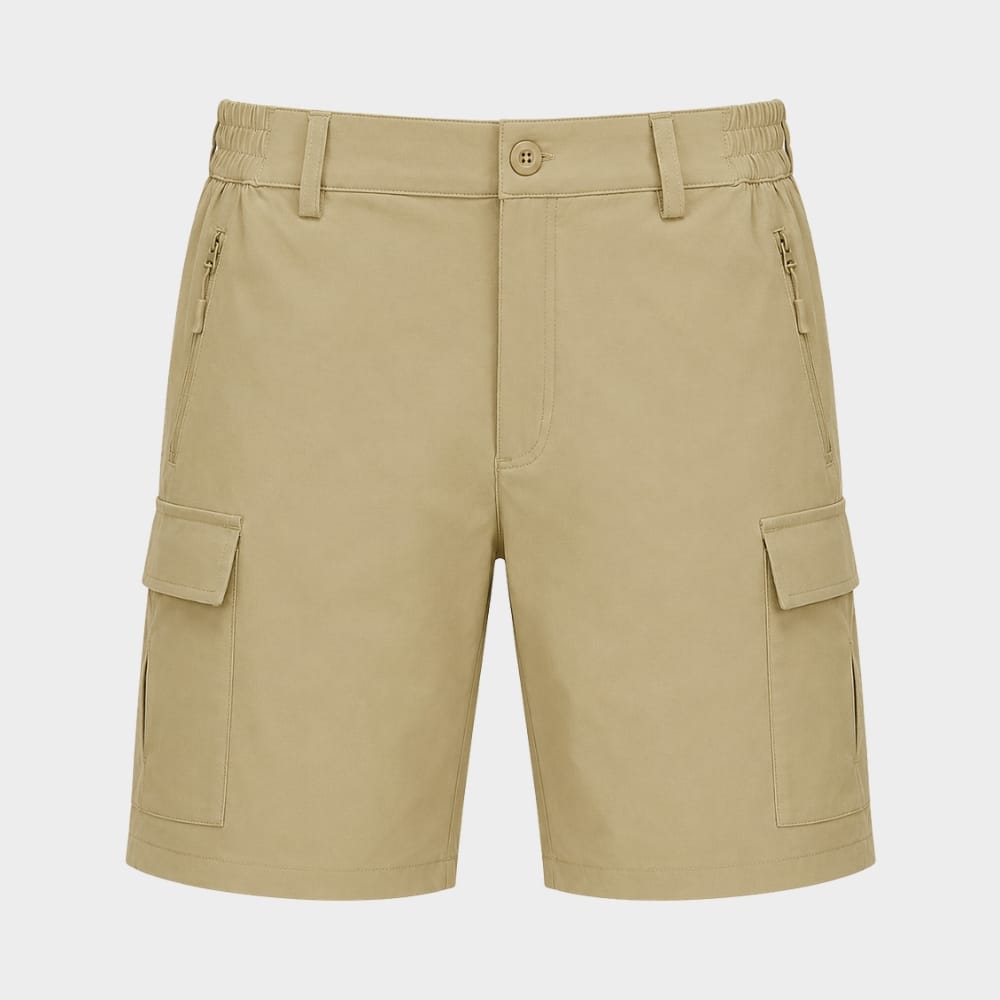 Hiking Camping womens quick dry hiking cargo shorts zipper pockets
