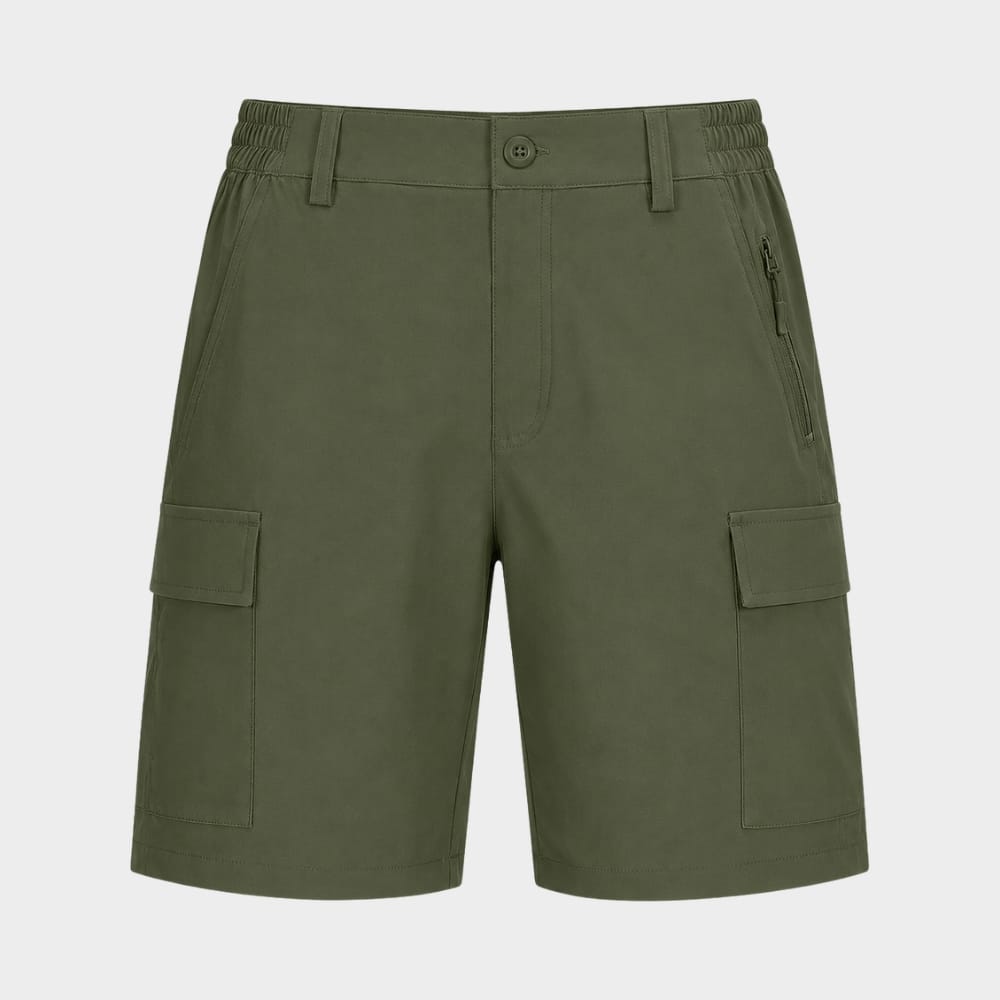 Hiking Camping womens quick dry hiking cargo shorts zipper pockets