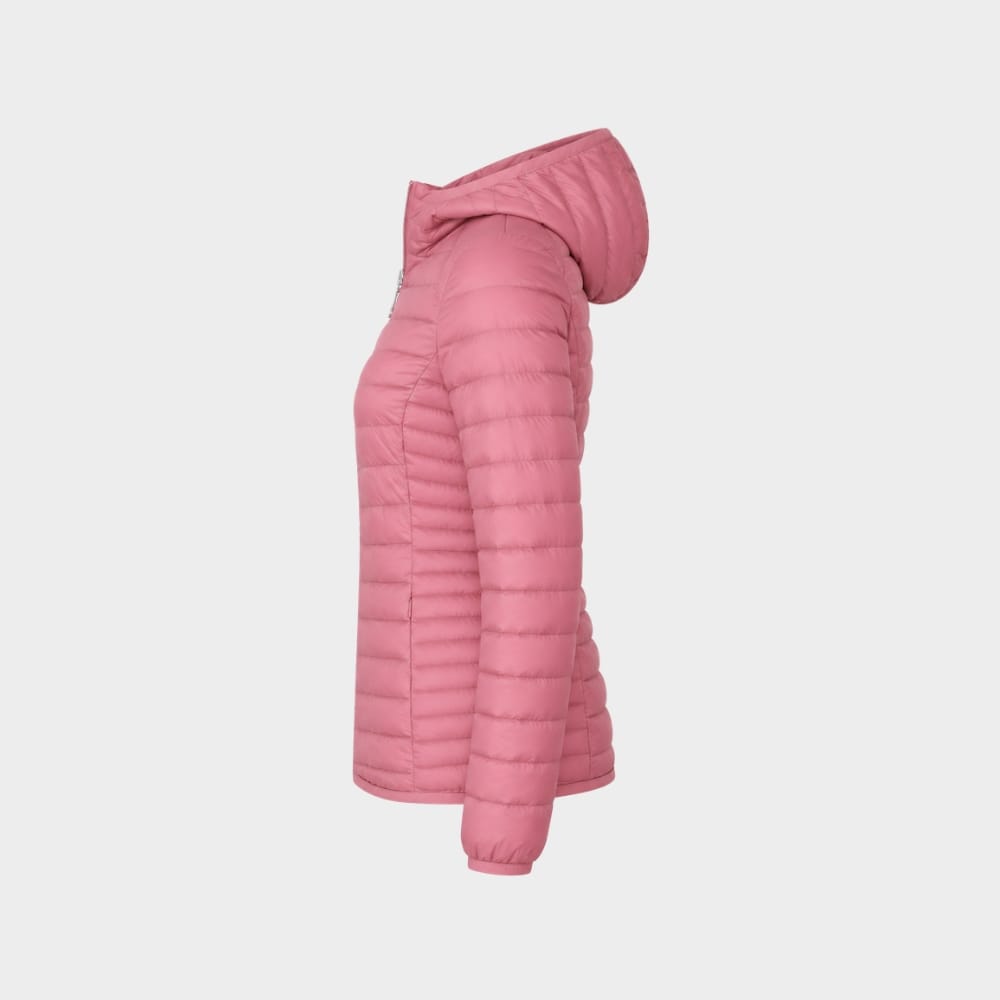 Hiking Camping womens ultralight hooded puffer jacket slim fit