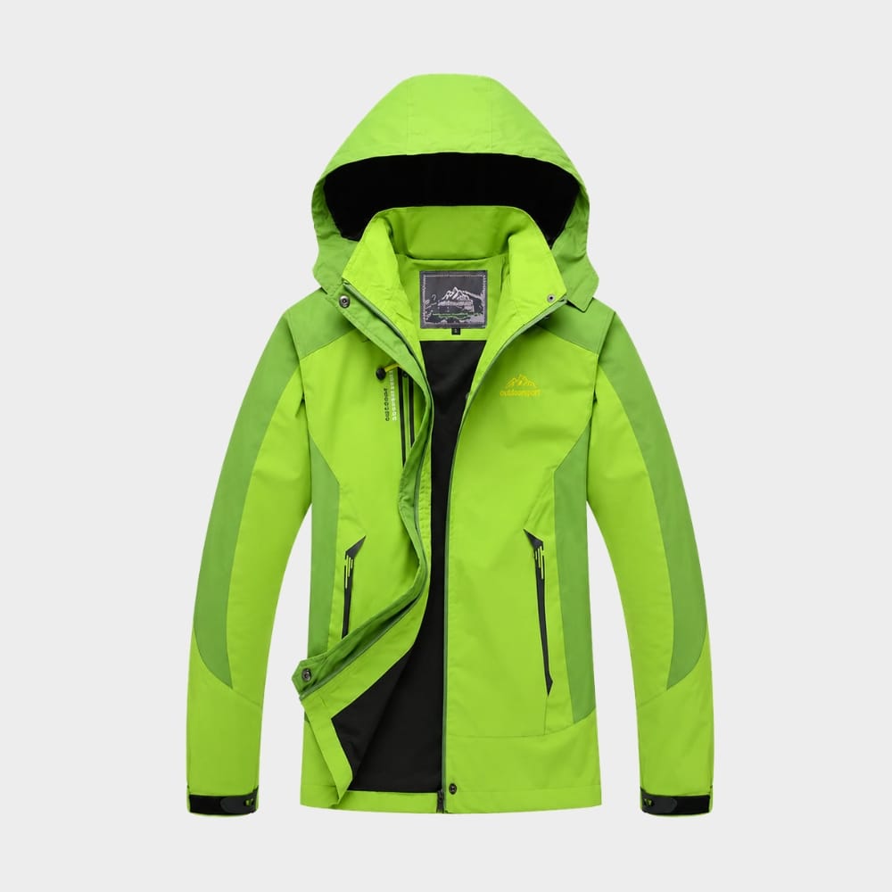 Hiking Camping womens waterproof windproof hiking jacket hooded outdoor