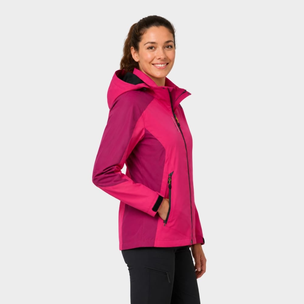 Hiking Camping womens waterproof windproof hiking jacket hooded outdoor