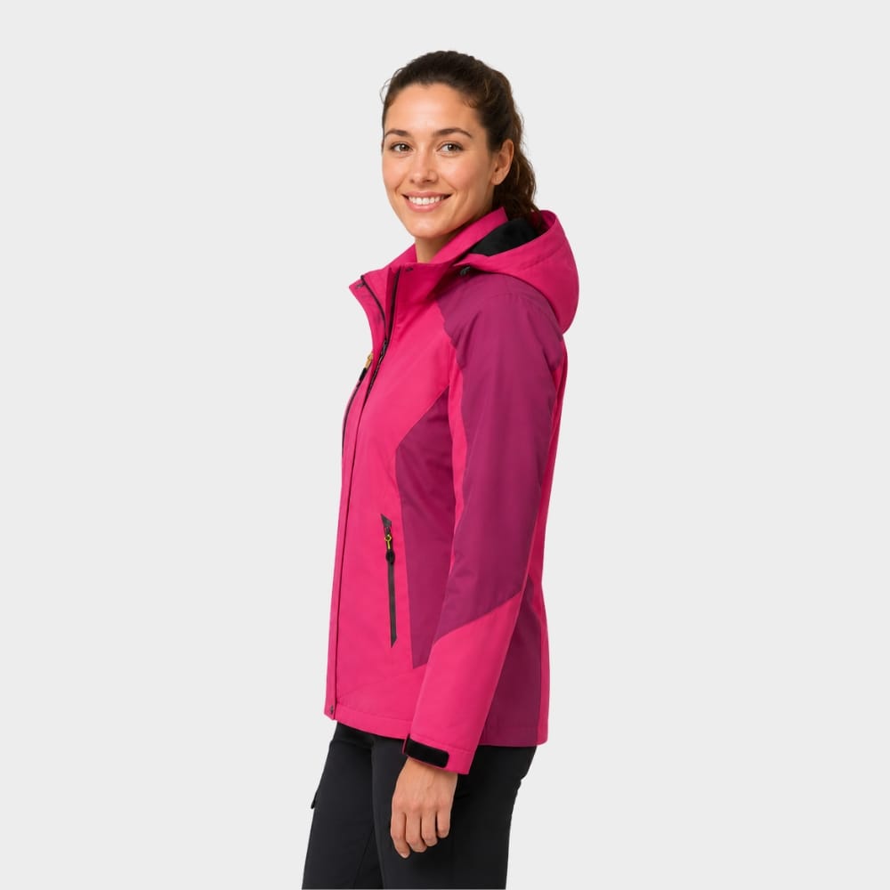 Hiking Camping womens waterproof windproof hiking jacket hooded outdoor