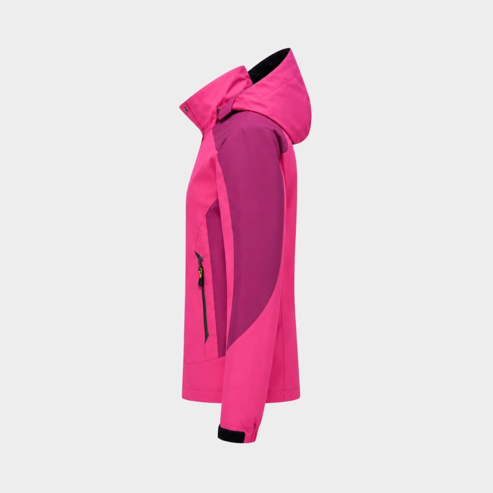 Hiking Camping womens waterproof windproof hiking jacket hooded outdoor